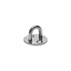 Nástenný úchyt lanka oválny, obľúka 5 mm, brúsená AISI 304 Nástenný úchyt lanka oválny, obľúka 5 mm, brúsená AISI 304